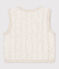 Baby-Weste aus gestepptem Doppeljersey beige MONTELIMAR CHINE