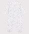Baby-Bodyjama aus Doppeljersey mit Herzmotiv weiss MARSHMALLOW/ NEWBLEU
