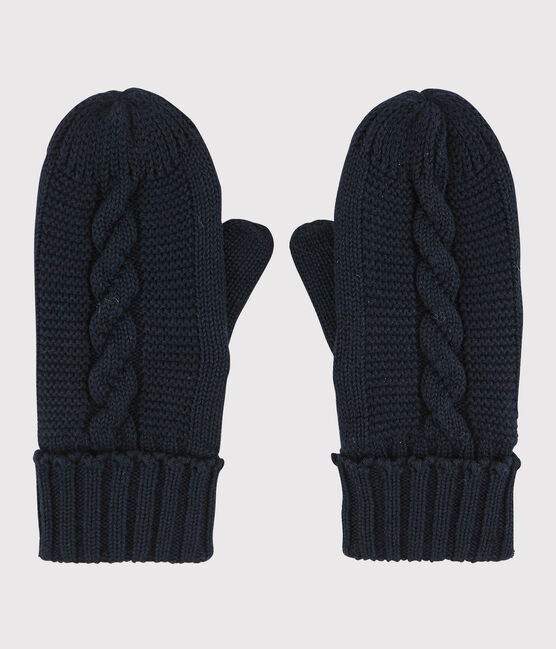 Kinder-Fausthandschuhe für Mädchen und Jungen blau SMOKING