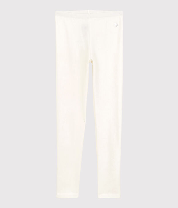 Kinder-Leggings aus Jersey mit Lycra f&uuml;r M&auml;dchen weiss