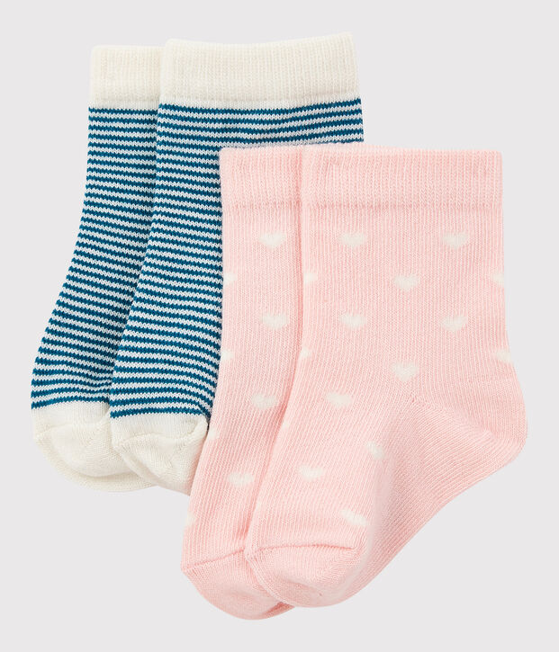2er-Set Baby-Socken vielfarbig