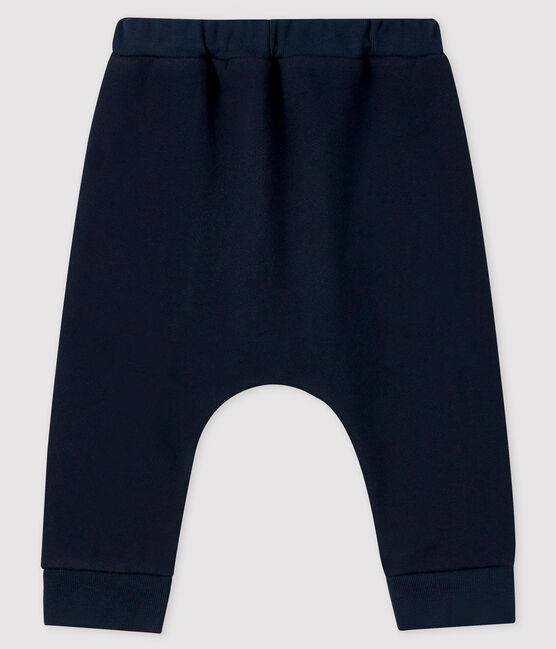 Baby-Hose aus Molton für Jungen blau SMOKING