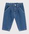 Baby-Hose aus einfarbigem Denim blau