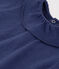 Kurzärmelige Babybluse aus geflammtem Jersey blau CHALOUPE
