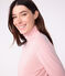 Damen-Rollkragenshirt "L'Iconique" aus Baumwolle rosa JOLI