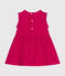 Ärmelloses Babykleid aus Leinen rosa DELHI