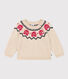 Baby-Jacquard-Pullover aus Woll und Baumwollstrick