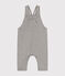 Lange Baby-Latzhose aus Molton grau CHATON CHINE