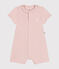 Kurzer Baby-Overall aus leichtem Jersey rosa SALINE