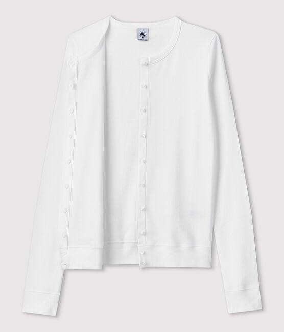 Emblematischer Cardigan für Damen weiss ECUME