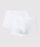 2er-Set weiße Boxershorts für Jungen variante 1