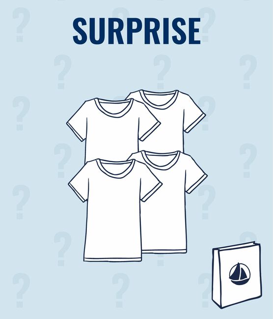 Überraschungsset mit 4 kurzärmeligen T-Shirts für Jungen variante 1