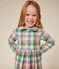 Langärmeliges Kinder-Kleid aus Musselin für Mädchen weiss AVALANCHE/ MULTICO