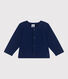 Baby-Cardigan aus einfarbiger Baumwolle