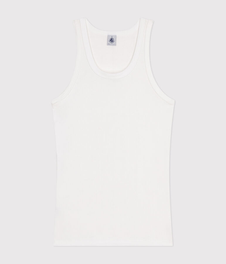 Damen-Tanktop L&rsquo;Iconique aus Baumwolle weiss ECUME