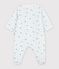Strampler aus Doppeljersey mit Fuchsmotiv weiss/vielfarbig