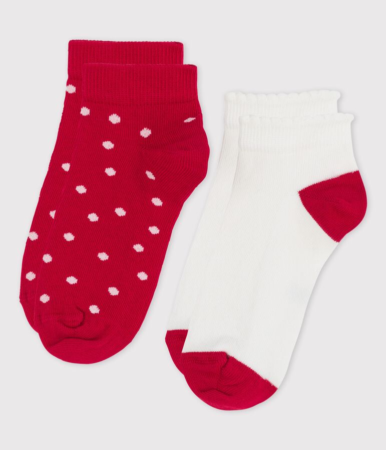2er-Set Kindersocken f&uuml;r M&auml;dchen vielfarbig