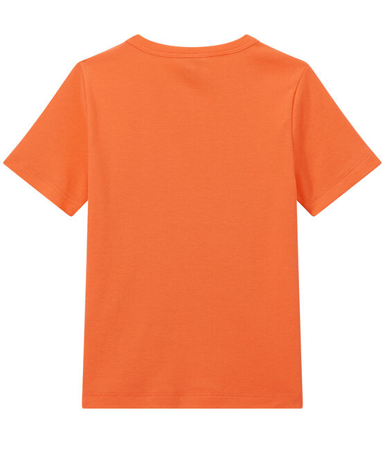 Jungen-T-Shirt mit Brusttasche orange ORIENT