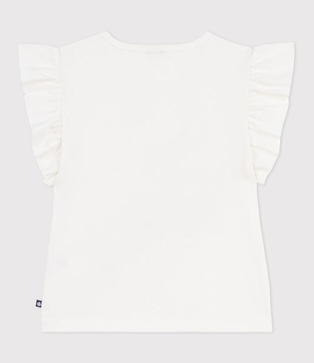 Kurz&auml;rmeliges Kinder T-Shirt aus Baumwolle weiss