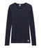 Warmes T-Shirt für Damen blau SMOKING
