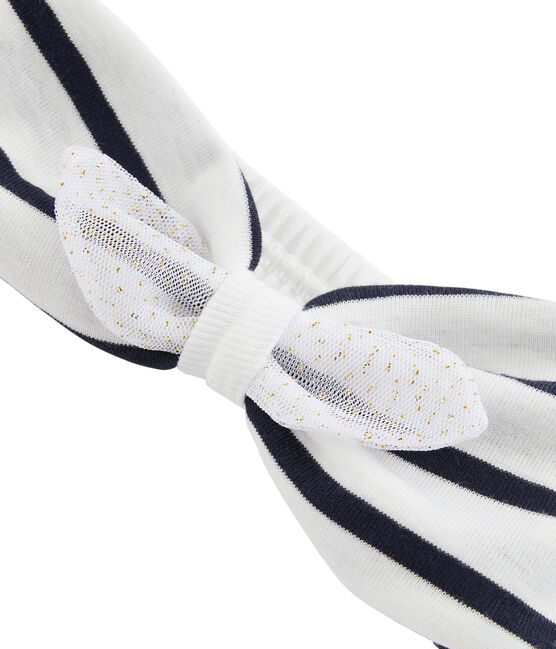 Baby-Haarband für Mädchen weiss MARSHMALLOW/weiss MULTICO