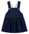 Langes baby-latzleid aus strick im denimlook mädchen blau MEDIEVAL/beige ECRU CN
