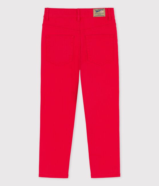 Kinderhose für Jungen aus Denim rot PEPS