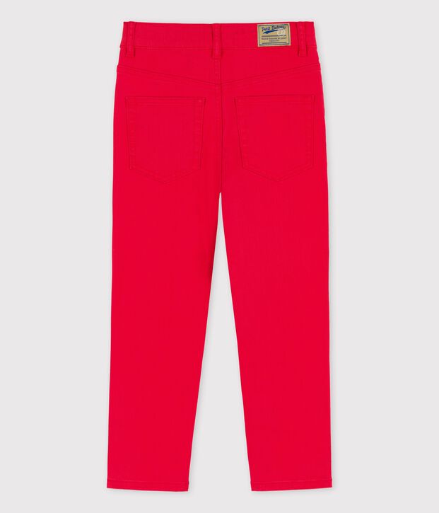 Denimhose f&uuml;r M&auml;dchen / Jungen rot