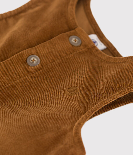 Baby-Overall aus Cord braun CUIVRE