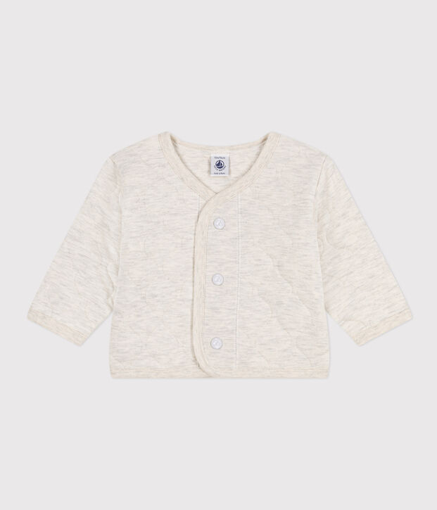 Baby-Cardigan aus gestepptem Doppeljersey MONTELIMAR CHINE