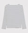 Leichtes Marineshirt für Damen weiss MARSHMALLOW/blau SMOKING