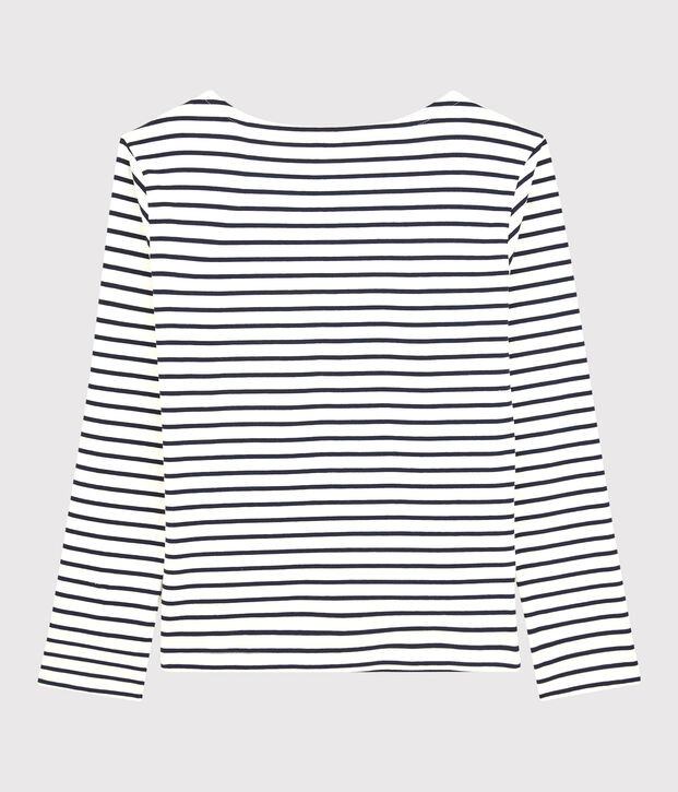 Leichtes Marineshirt f&uuml;r Damen weiss/blau