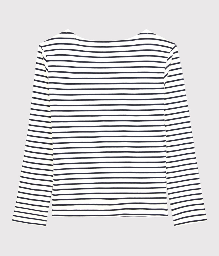 Leichtes Marineshirt f&uuml;r Damen weiss/blau