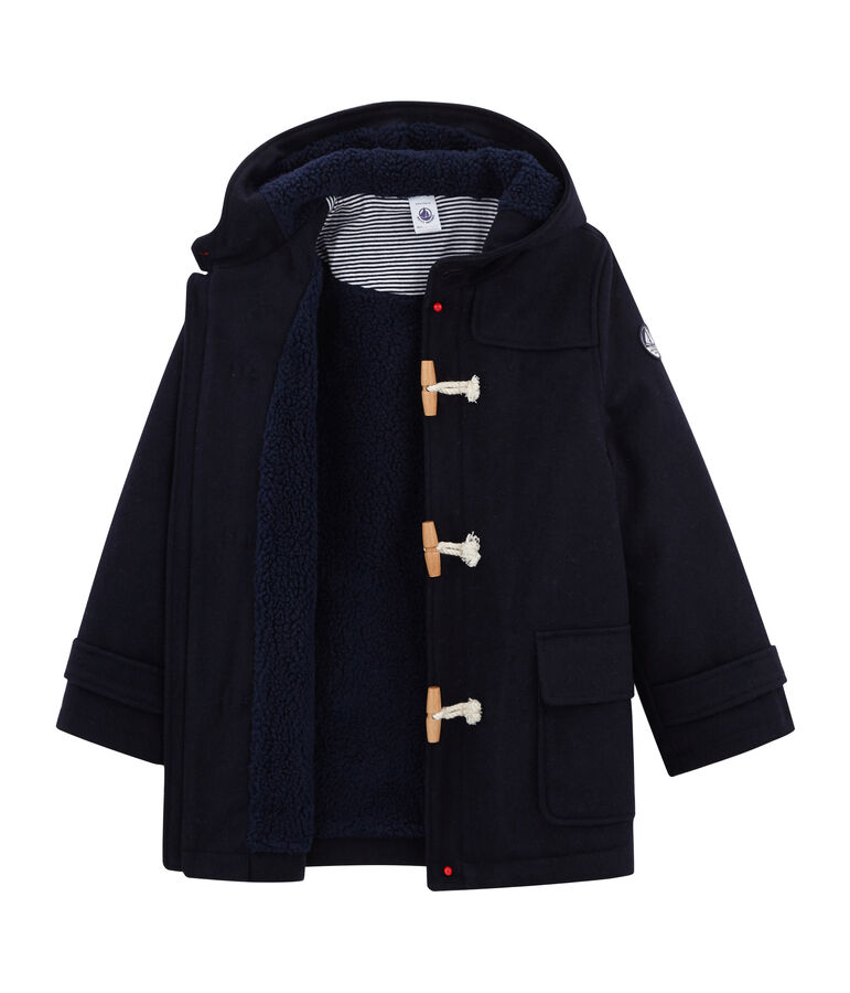 Kinder-Dufflecoat Jungen blau SMOKING