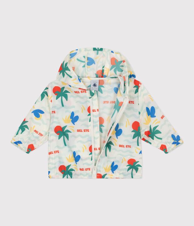 Ultraleichte Baby-Windjacke naturfarben/vielfarbig