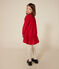 Langärmeliges Kinder-Kleid aus Leinenstoff für Mädchen rot AURORA