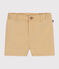 Baby-Shorts aus Serge beige FACILE
