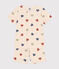 Kurzer Kinderpyjama aus Baumwolle mit Herz-Printmotiv weiss AVALANCHE/ MULTICO