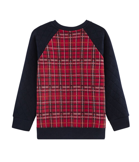Sweatshirt für Jungen rot TERKUIT/blau SMOKING/ BELUGA
