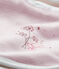 Gefüttertes Baby-Mädchen-Lätzchen rosa VIENNE/weiss ECUME