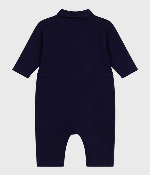 Langer Baby-Overall aus einfarbiger Baumwolle im Tankwart-Stil SOIR
