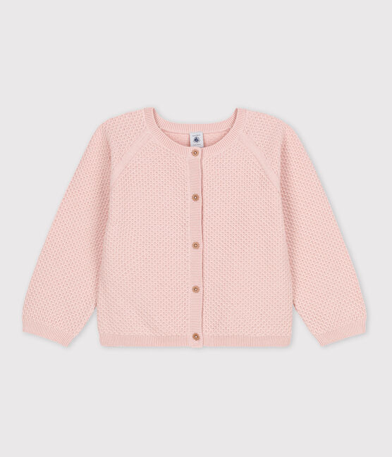 Kinder-Cardigan aus Baumwolle für Mädchen rosa SALINE