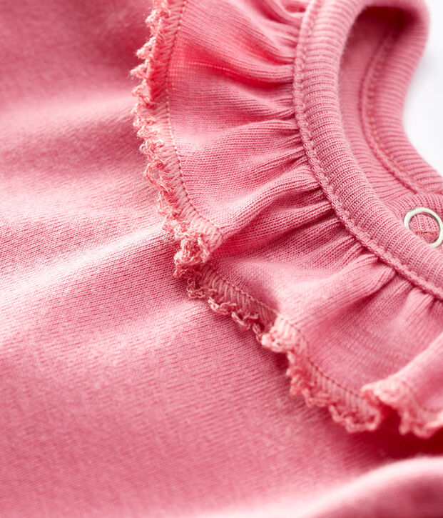 Lang&auml;rmliger Baby-Body f&uuml;r M&auml;dchen rosa