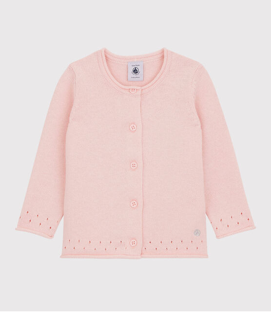 Baby-Cardigan aus Strickmaterial. rosa MINOIS