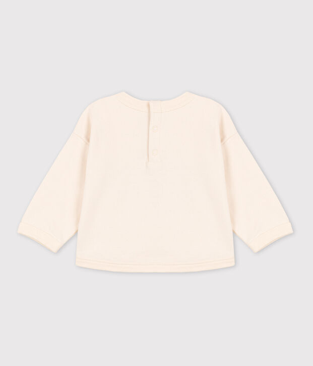Baby-Sweatshirt aus Baumwolle naturfarben