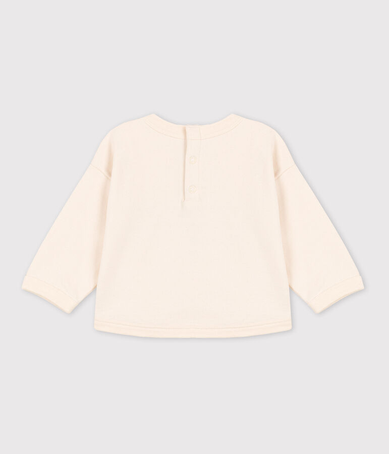 Baby-Sweatshirt aus Baumwolle naturfarben