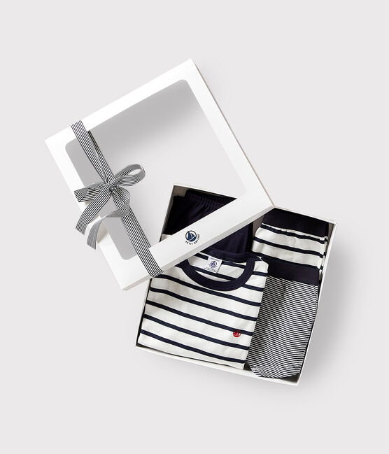 Geschenkset Pyjama und gestreifte Boxershorts aus Baumwolle variante 1