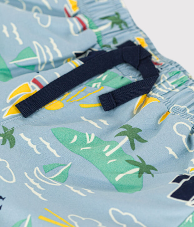 Baby-Badeshorts aus recyceltem Material blau/vielfarbig