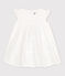 Ärmelloses Babykleid aus Popeline weiss ECUME