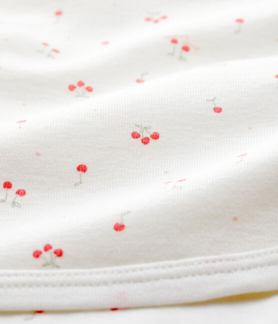 Baby-Decke für Neugeborene aus Bio-Baumwolle weiss MARSHMALLOW/weiss MULTICO